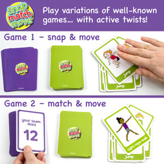Covelico Exercise Cards for Kids – 52-Card Active Play Deck (4+ Games) with Box