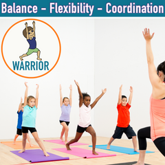 Covelico Kids Yoga Dice (12-Sided Foam Dice) – Pose & Play Yoga Game (Orange)